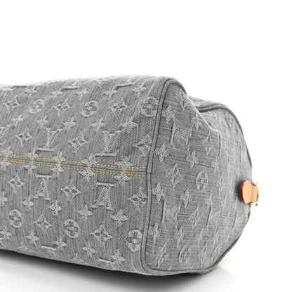 Louis Vuitton Monogram Denim Speedy Soft 30 Washed Gray 9 of 9