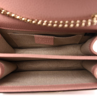 Gucci Dollar Calfskin Small Interlocking G Shoulder Bag Soft Pink 5 of 11