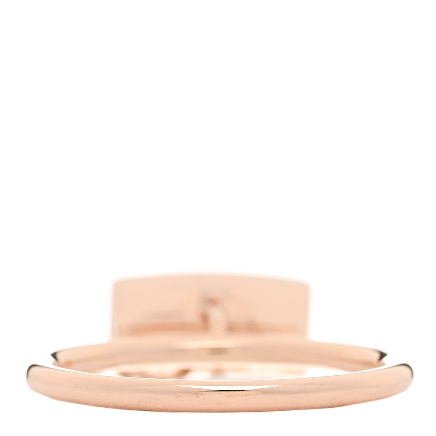 18K Rose Gold Diamond Amulettes Birkin Ring 52 6