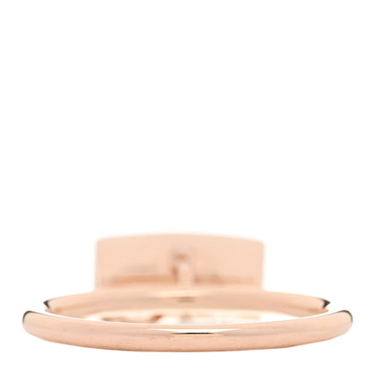 Hermes 18K Rose Gold Diamond Amulettes Birkin Ring 52 6 3 of 5