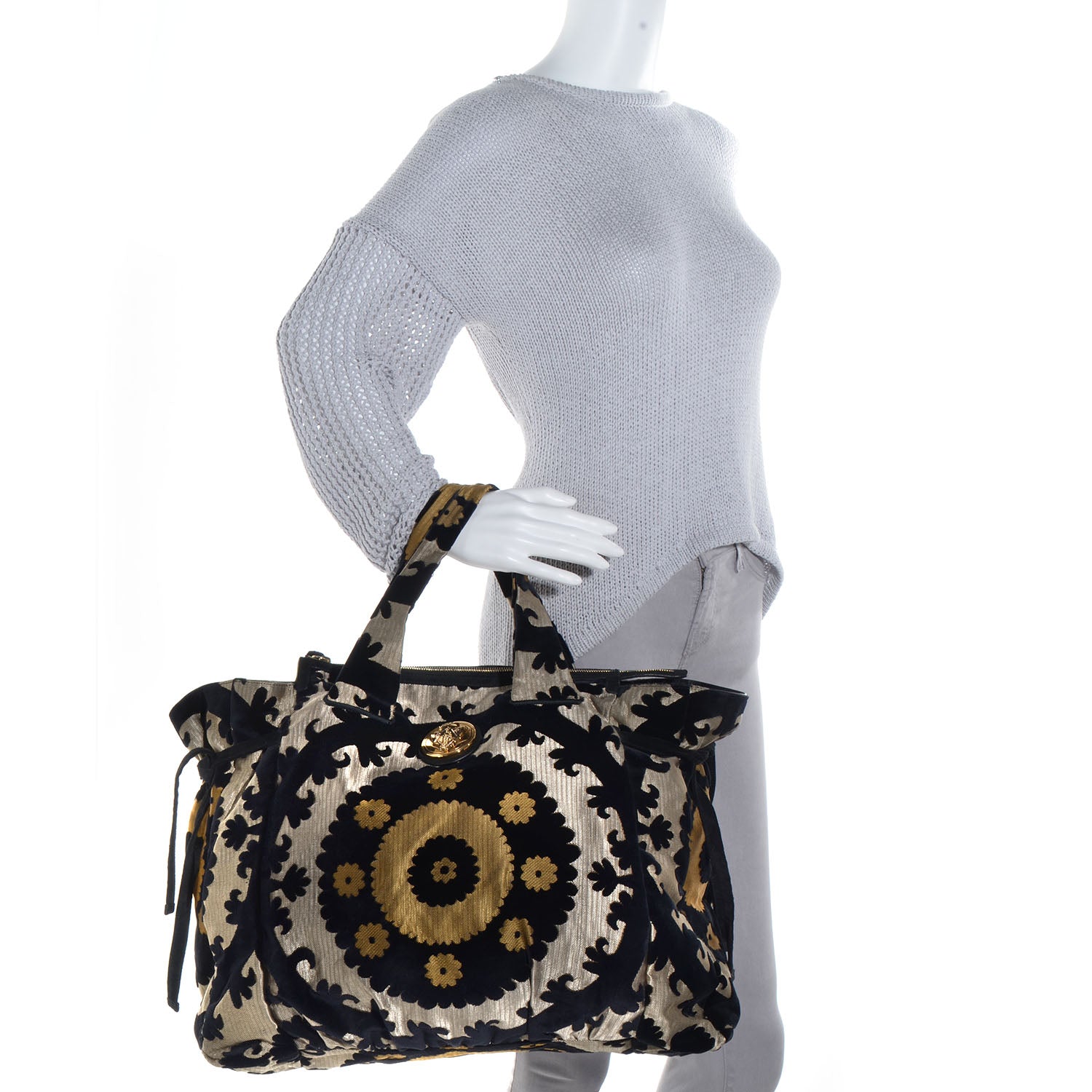 Gucci Tapestry Large Hysteria Tote 2 of 7