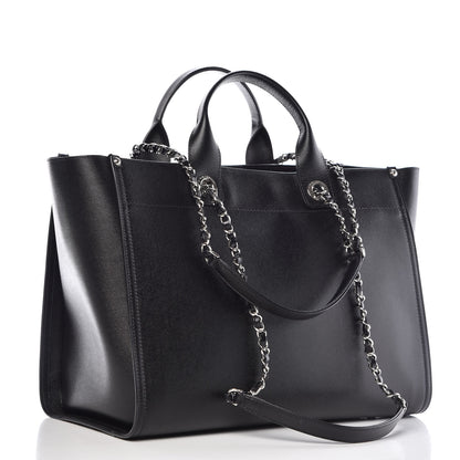 Chanel Caviar Medium Studded Deauville Tote Black 4 of 11