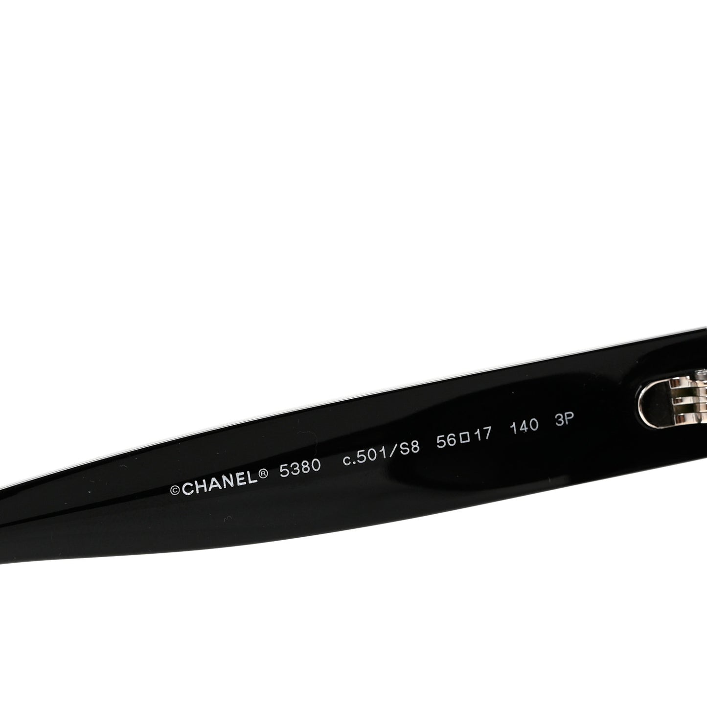 Acetate Square CC Sunglasses 5380 Black