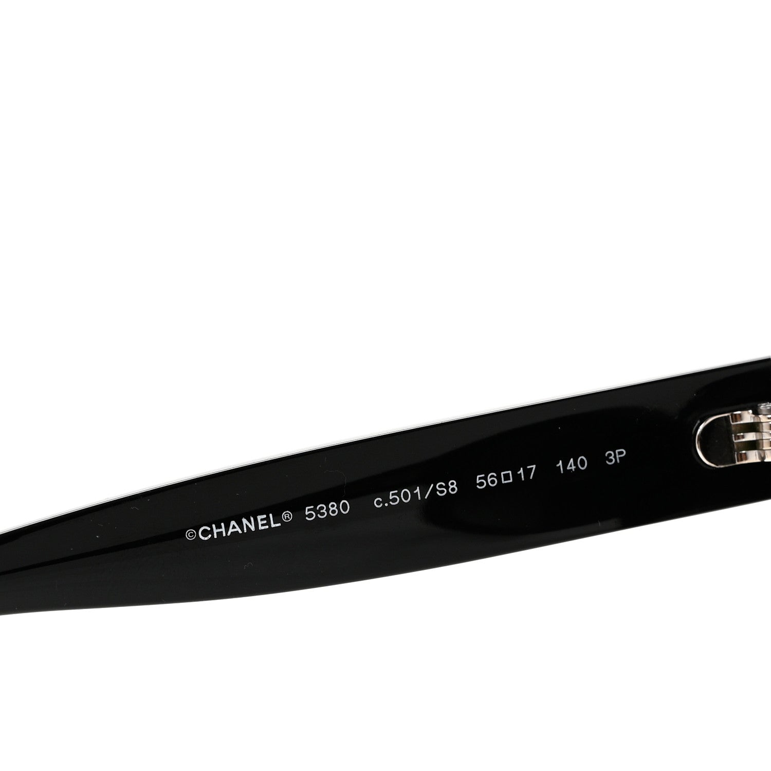Chanel Acetate Square CC Sunglasses 5380 Black 5 of 6