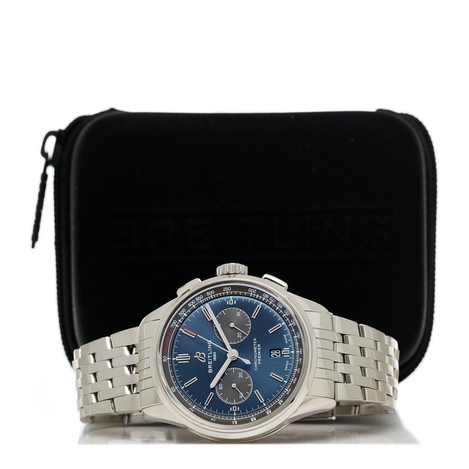 Breitling Stainless Steel 42mm Premier B01 Chronograph Automatic Watch Blue AB0118A61C1A1 5 of 5