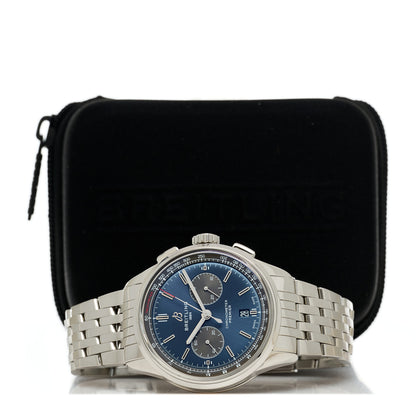 Breitling Stainless Steel 42mm Premier B01 Chronograph Automatic Watch Blue AB0118A61C1A1 5 of 5