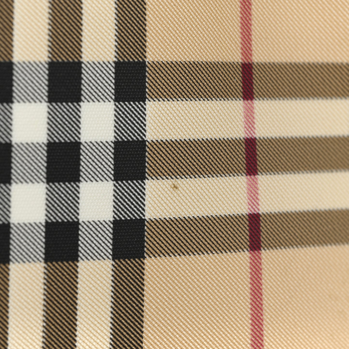 House Check Tote Black