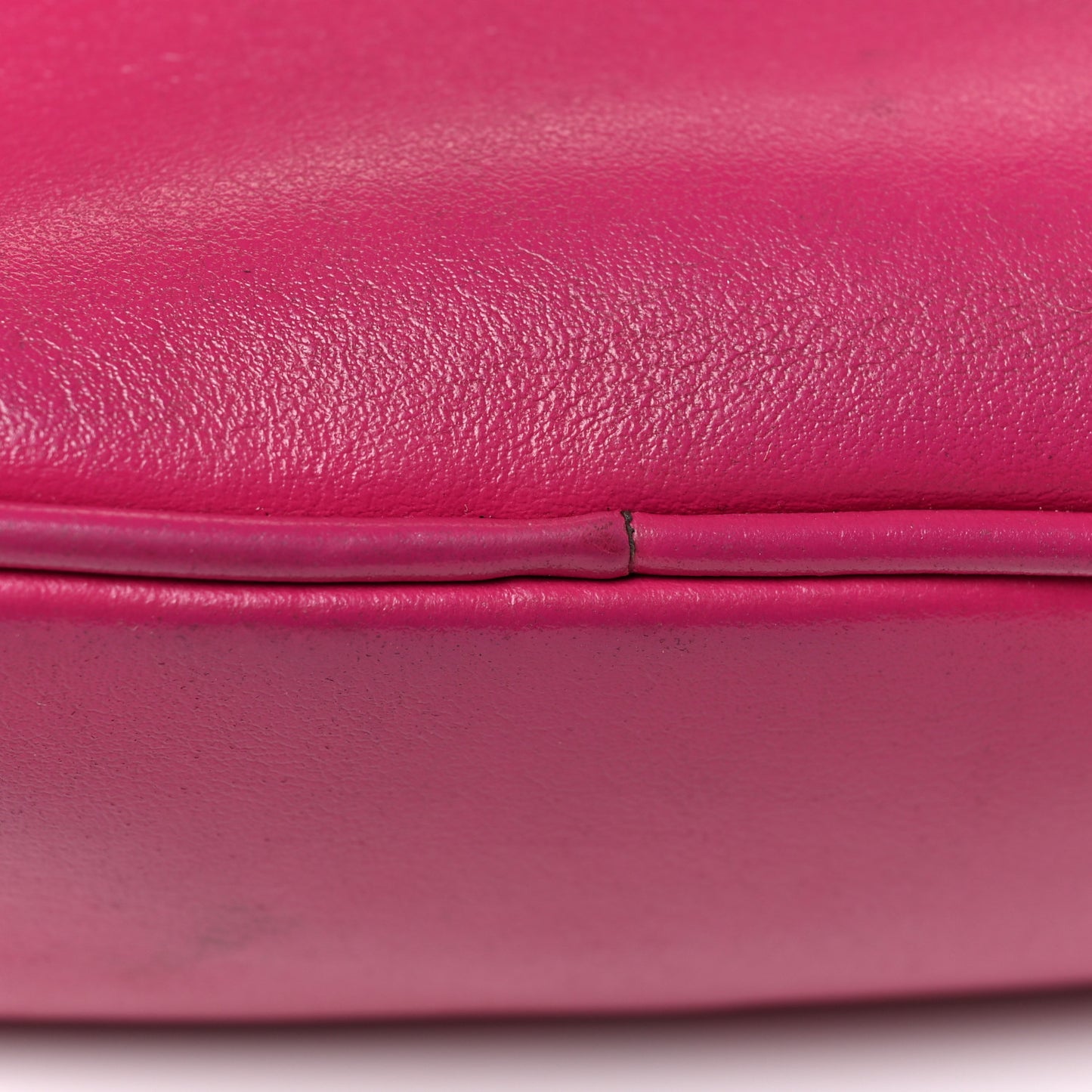 Calfskin Matelasse Monogram Lou Belt Bag Bright Pink