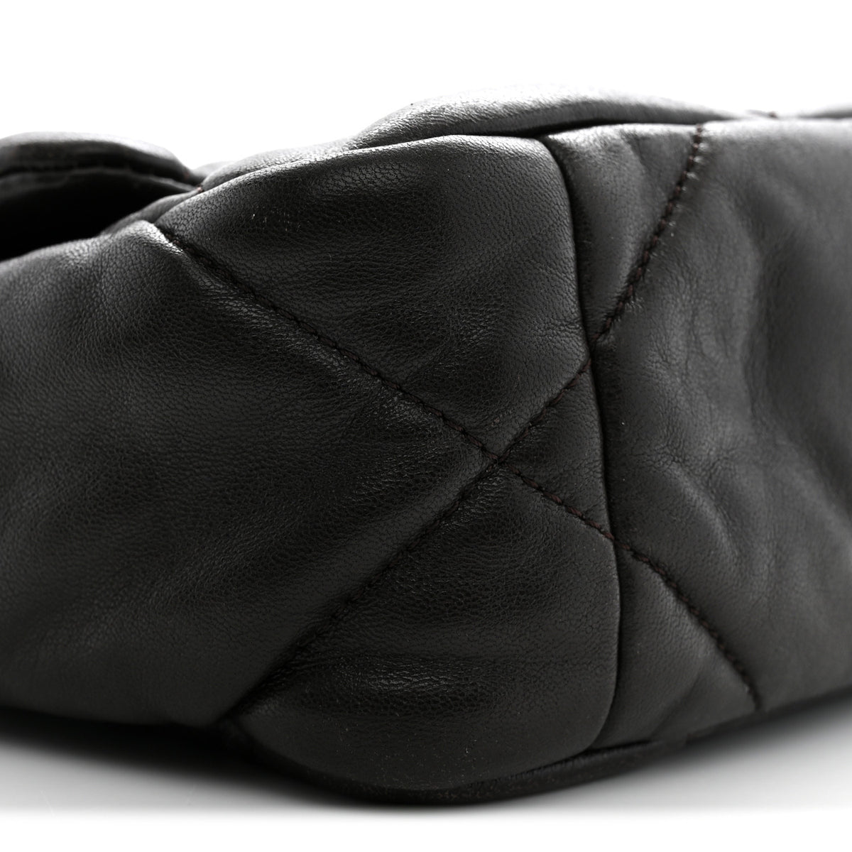 Chanel Lambskin Quilted Medium Chanel 19 Flap Dark Brown 9 of 11