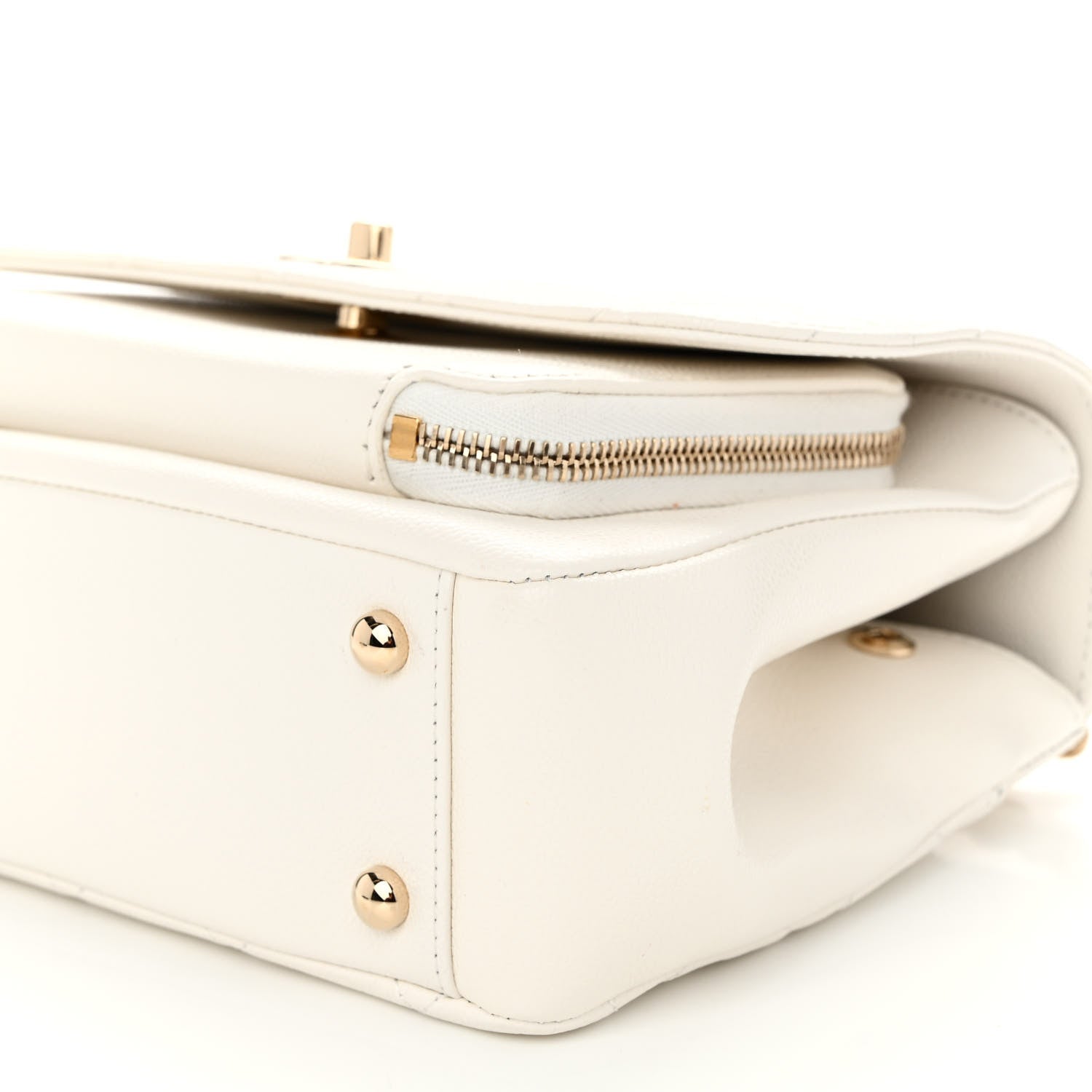 Chanel Caviar Quilted Medium Business Affinity Flap White 10 of 10