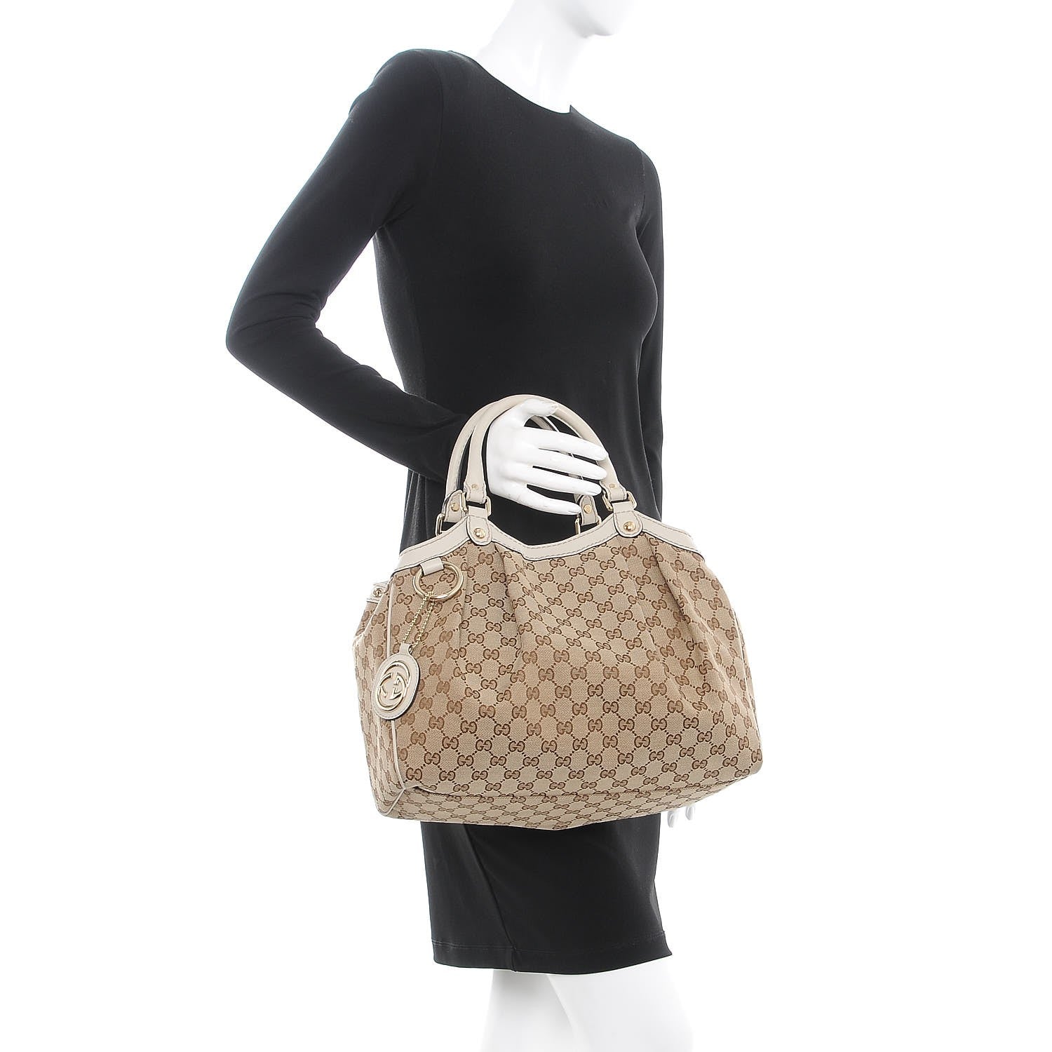 Gucci Monogram Medium Sukey Tote Off White 2 of 10