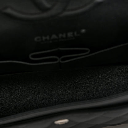 Chanel Crumpled Calfskin Quilted Medium Double Flap So Black 5 of 10