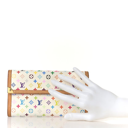 Louis Vuitton Monogram Multicolor Porte Tresor International Wallet White 2 of 10