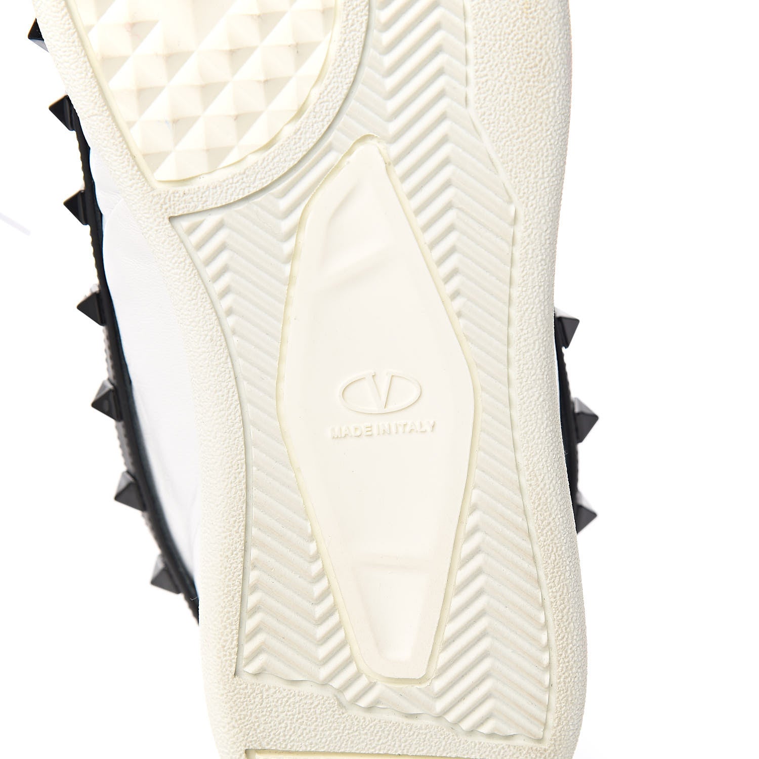 Valentino Garavani Calfskin Womens Rockstud Armour Sneakers 37 White 6 of 9