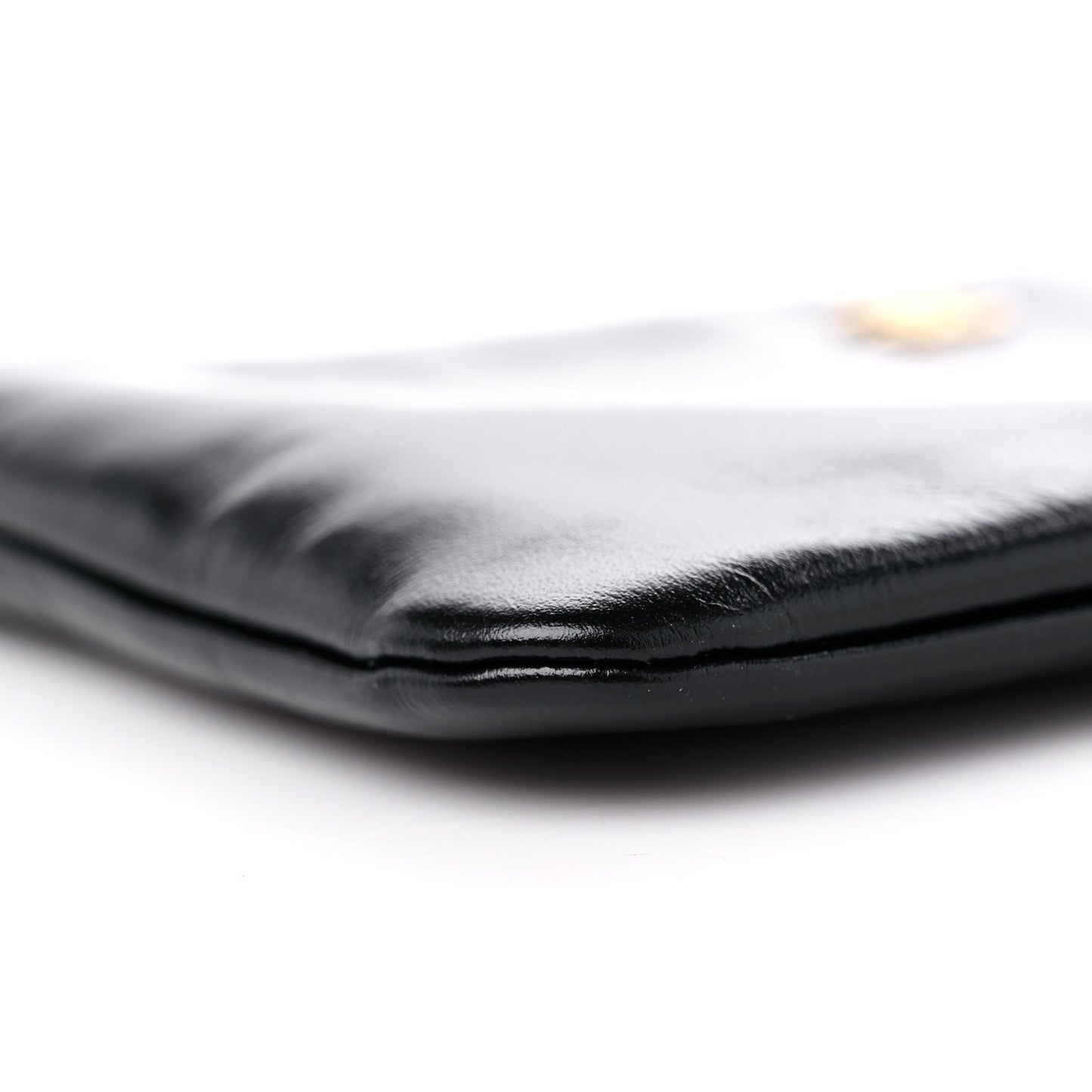Shiny Calfskin Chanel 22 Removable Pouch Black