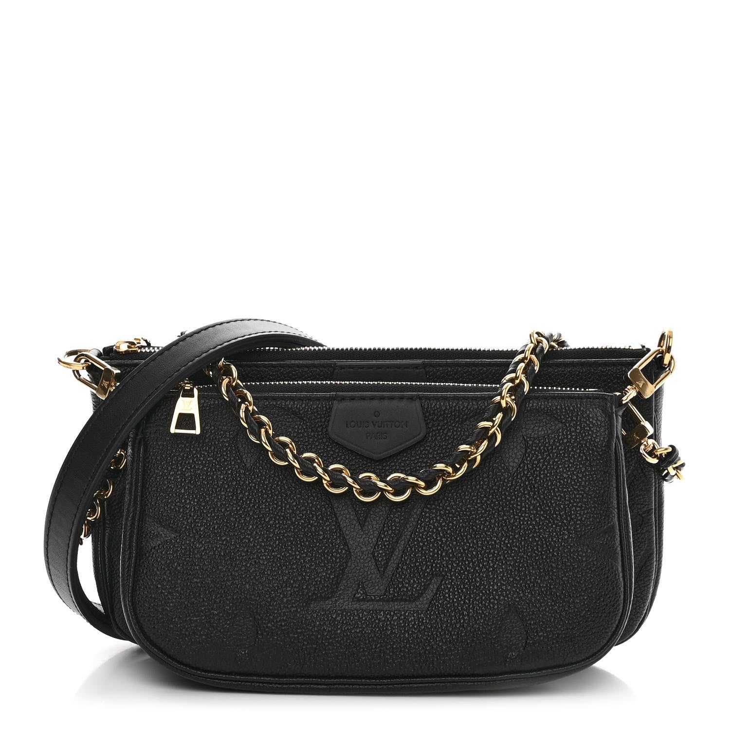 Louis Vuitton Empreinte Monogram Giant Wild At Heart Multi Pochette Accessories Black 1 of 10