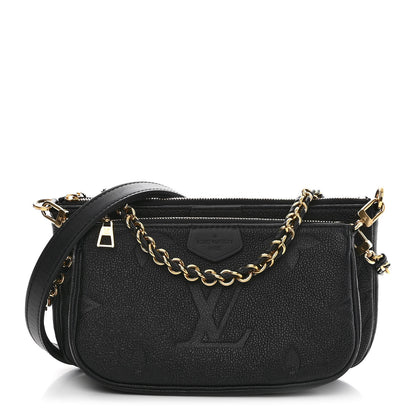 Louis Vuitton Empreinte Monogram Giant Wild At Heart Multi Pochette Accessories Black 1 of 10