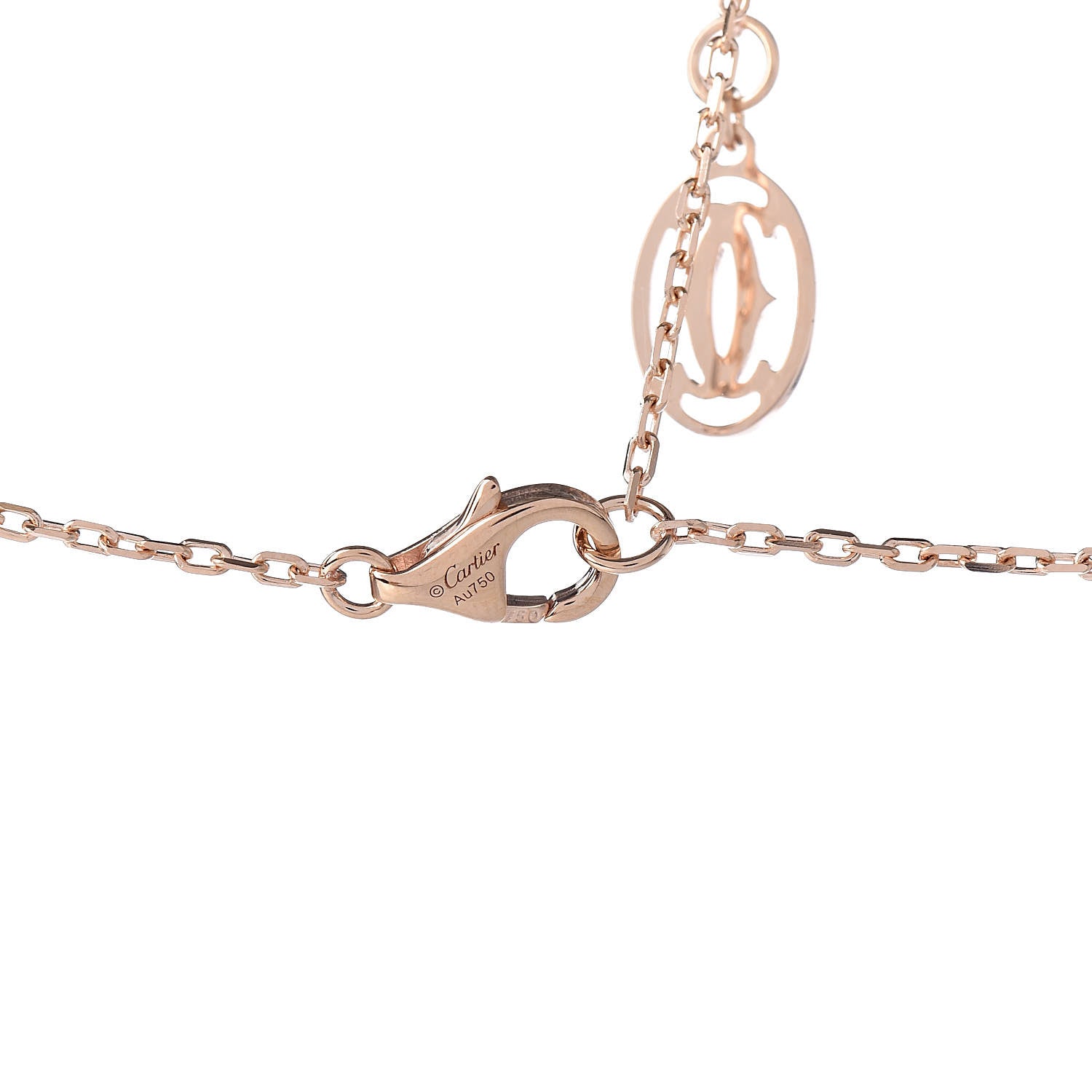Cartier 18K Pink Gold Diamond SM D'Amour Pendant Necklace 6 of 7