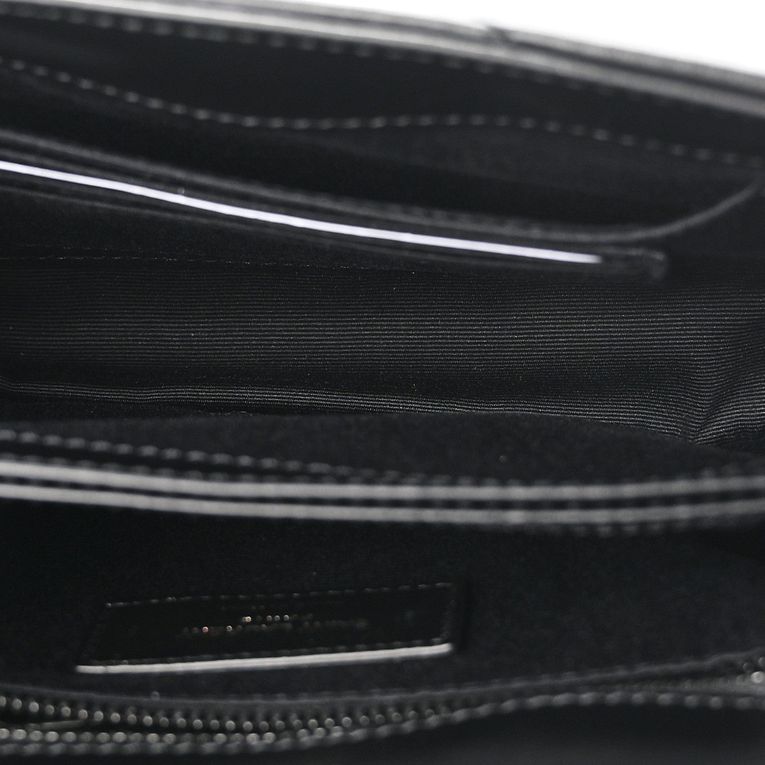 Saint Laurent Calfskin Y Quilted Monogram Monochrome Toy Loulou Crossbody Bag Black 5 of 11