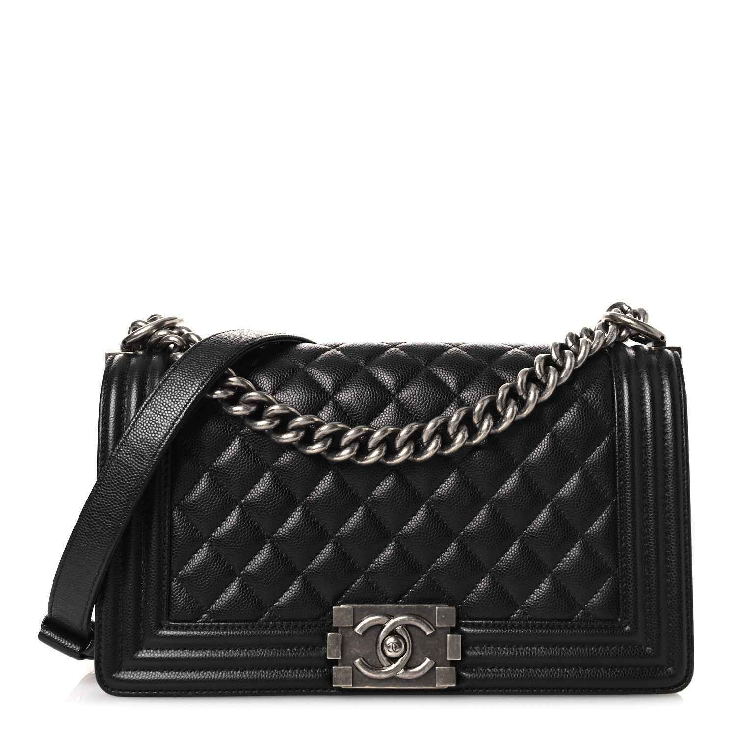 Chanel Caviar Quilted Medium Boy Flap Black 1 of 10