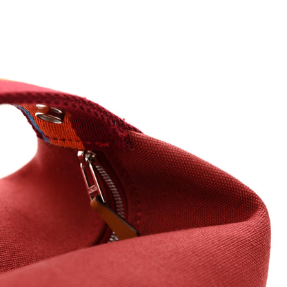 Hermes Cotton Canvas H Pavillon Small Bride-A-Brac Pouch Rouge H 8 of 8