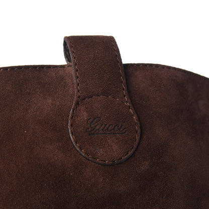 Gucci Suede Knee High Boots 41 Moro 6 of 10