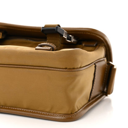 Prada Re-Nylon Saffiano Pocket Double Snap Buckle Shoulder Bag Tabacco 10 of 15