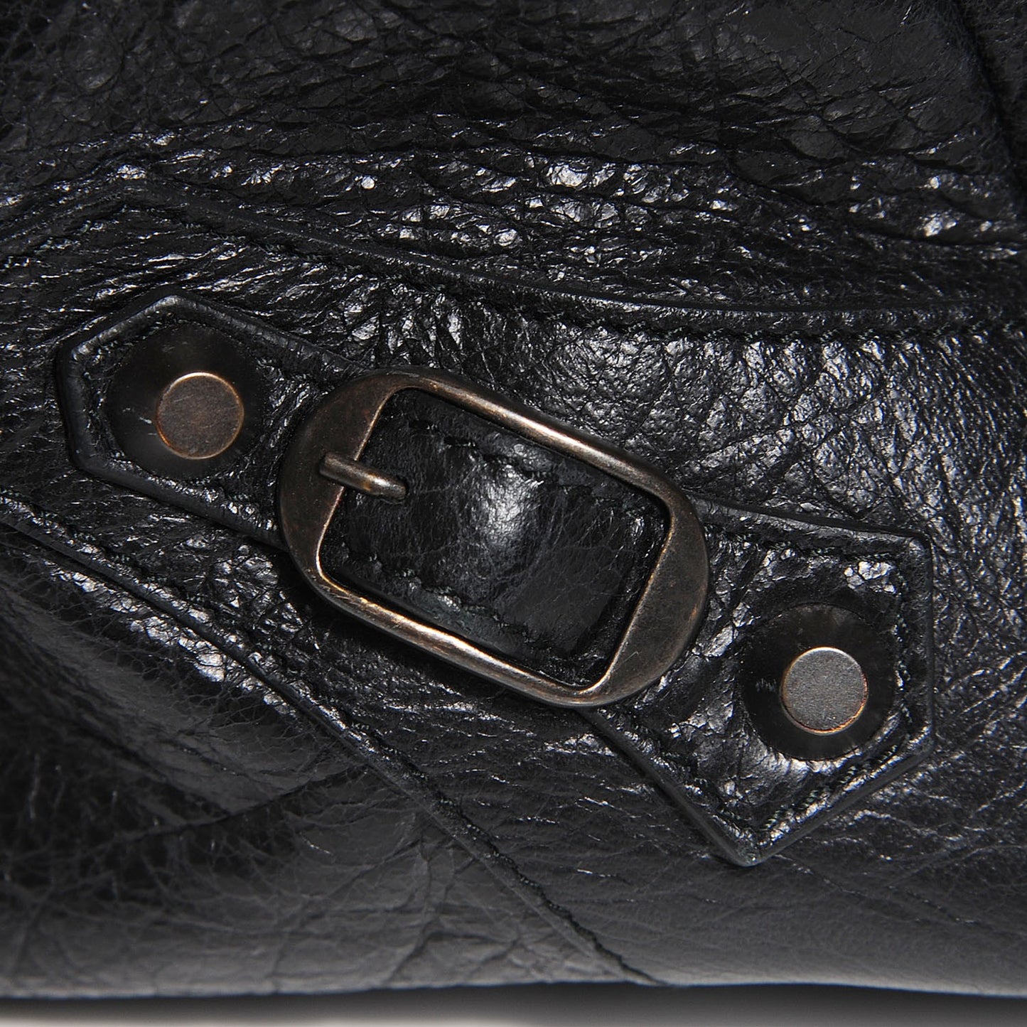 Agneau Classic Hardware Strategy Black