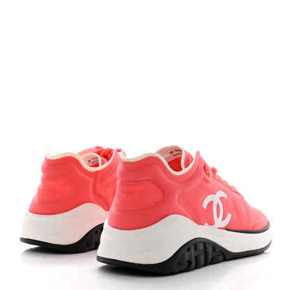 Chanel Lycra CC Sneakers 37 Orange 4 of 9