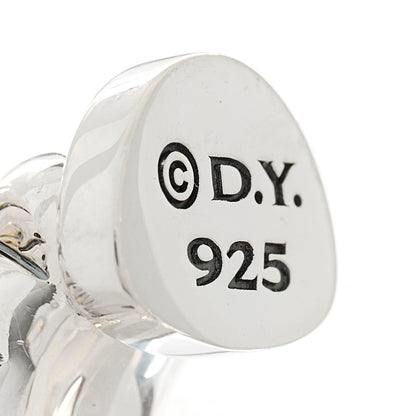 David Yurman Sterling Silver Sculpted Cable Shrimp Earrings 3 of 4