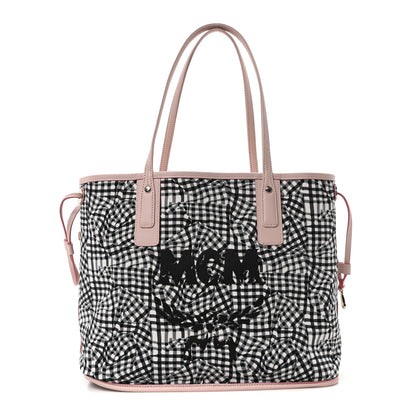 MCM Visetos Medium Liz Reversible Shopper Tote Powder Pink 11 of 16