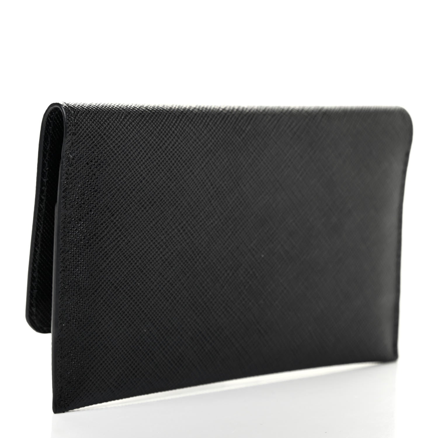 Prada Saffiano Metal Flap Wallet Black 4 of 8