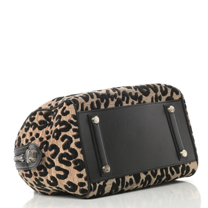 Louis Vuitton Jacquard Velvet Leopard Print Stephen Sprouse Speedy 4 of 14
