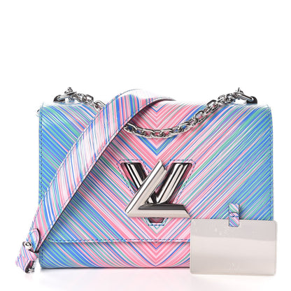 Louis Vuitton Epi Tropical Twist Shoulder Bag MM Blue Rose 3 of 9