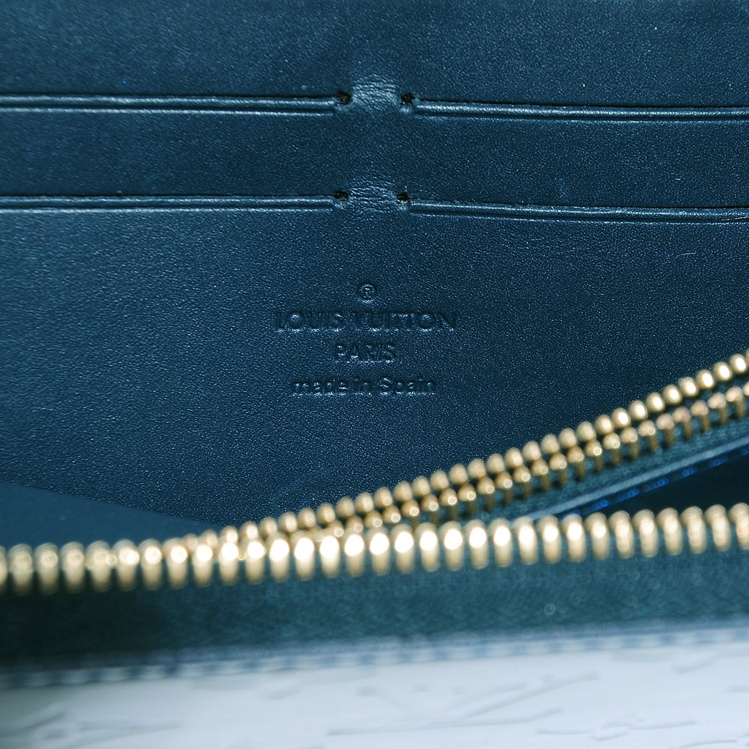 Louis Vuitton Vernis Zippy Wallet Blue Nuit 6 of 8