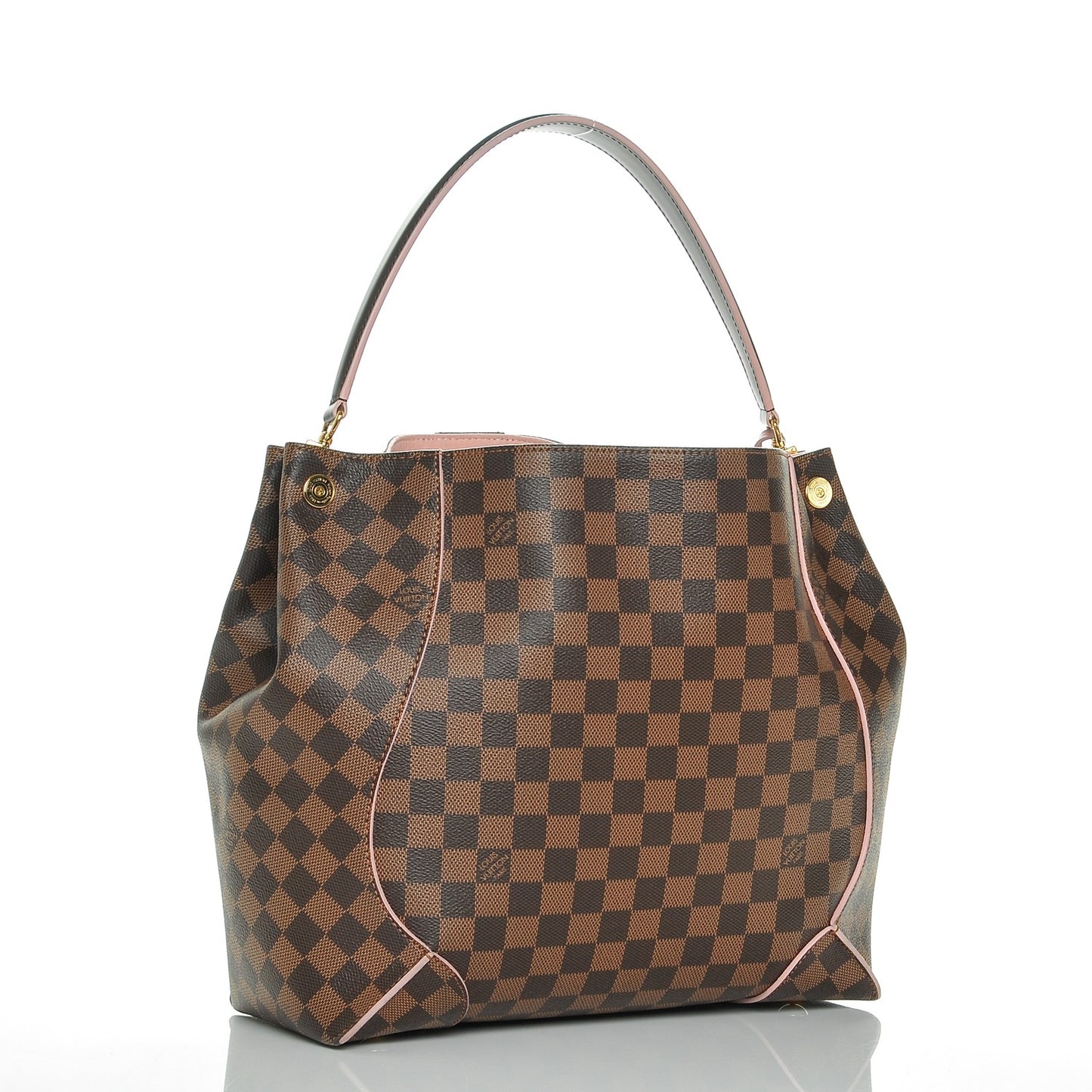 Damier Ebene Caissa Hobo Rose Ballerine