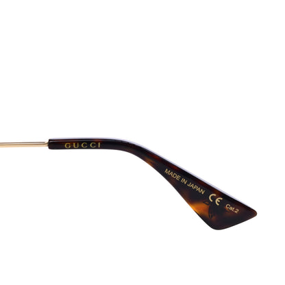 Gucci Square Frame Sunglasses GG0228S Gold 5 of 7