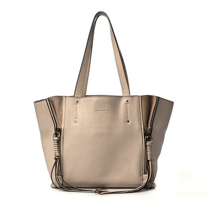 Chloe Calfskin Small Milo Shopping Tote Pearl Beige 1 of 12