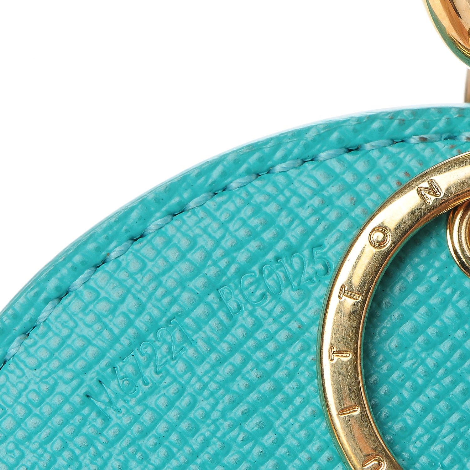 Louis Vuitton Monogram Illustre V Bag Charm Key Ring Turquoise 5 of 5