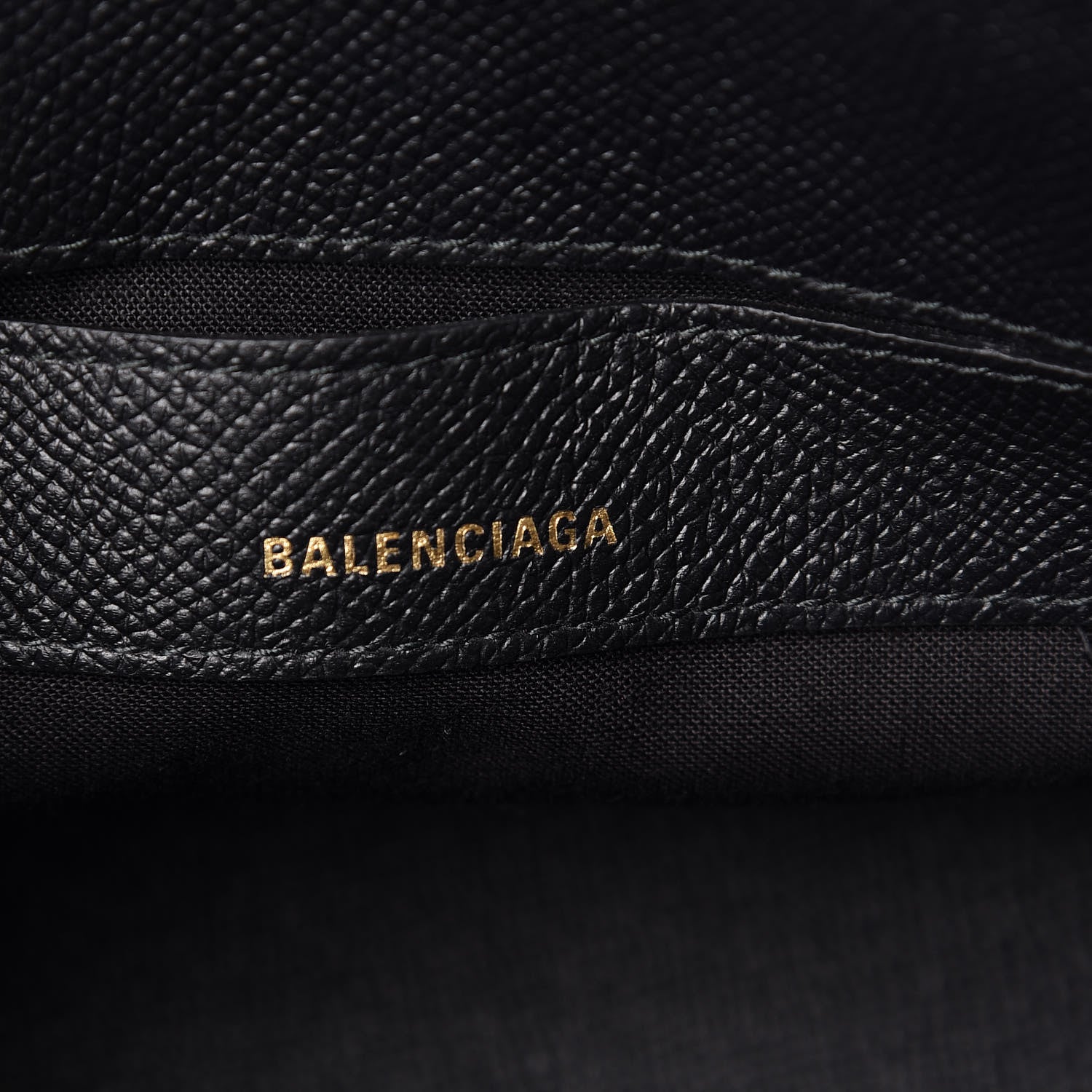 Balenciaga Signature Grained Calfskin XXS Ville Top Handle Bag Black White 9 of 9