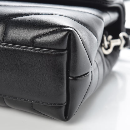 Saint Laurent Calfskin Y Quilted Monogram Toy Loulou Crossbody Bag Black 10 of 11