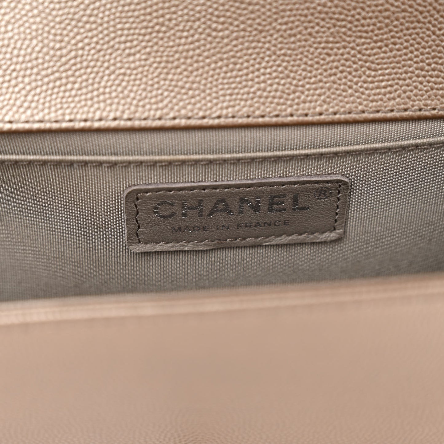 Metallic Caviar Quilted Medium Boy Flap Copper