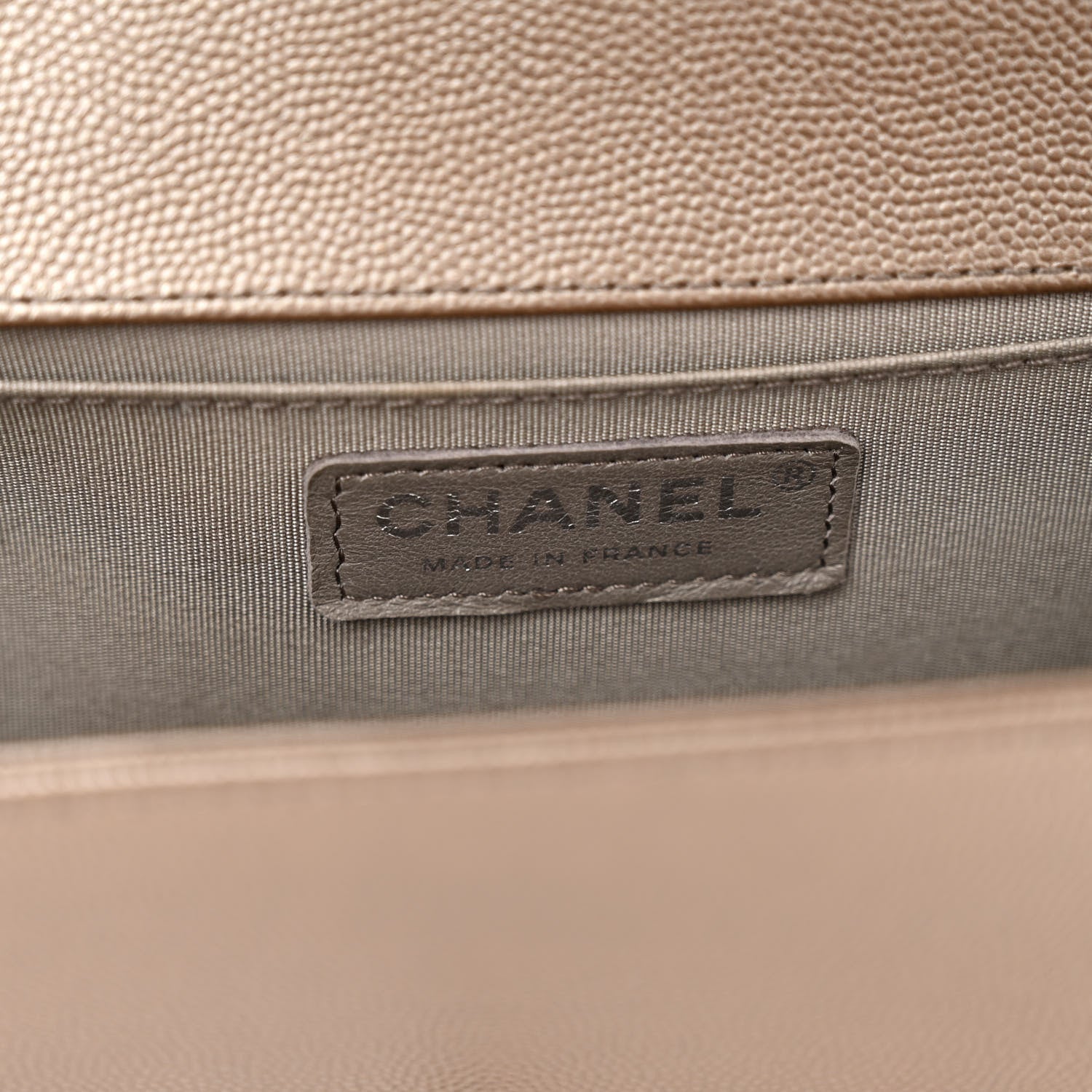 Chanel Metallic Caviar Quilted Medium Boy Flap Copper 6 of 11