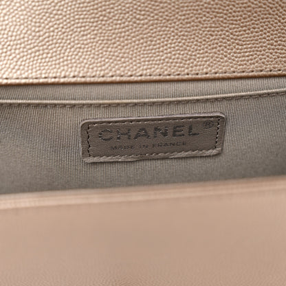 Chanel Metallic Caviar Quilted Medium Boy Flap Copper 6 of 11