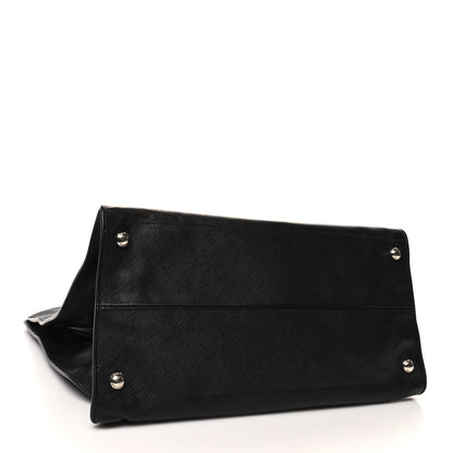 Prada Saffiano Lux Cuir Tote Black 4 of 11