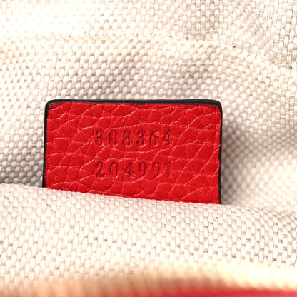 Gucci Pebbled Calfskin Small Soho Disco Bag Tabasco Red 7 of 12