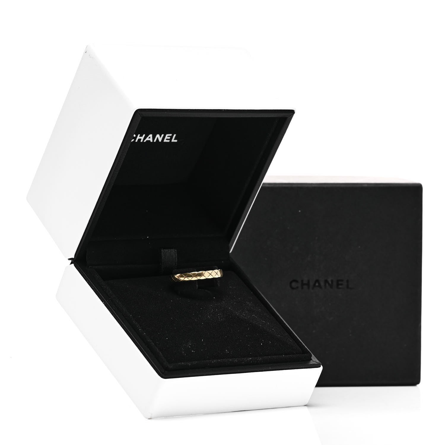 Chanel 18K Yellow Gold Mini Coco Crush Ring 60 9 5 of 5