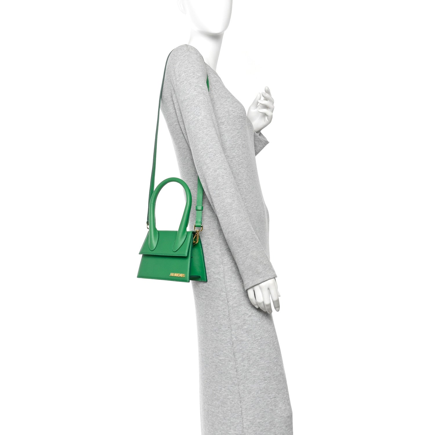 Jacquemus Smooth Calfskin Le Chiquito Moyen Green 2 of 11