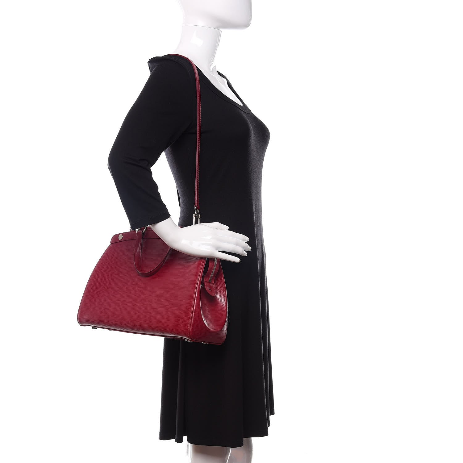 Louis Vuitton Epi Brea MM Fuchsia 2 of 10