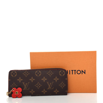 Louis Vuitton Monogram Blooming Flowers Clemence Wallet Coquelicot 8 of 8